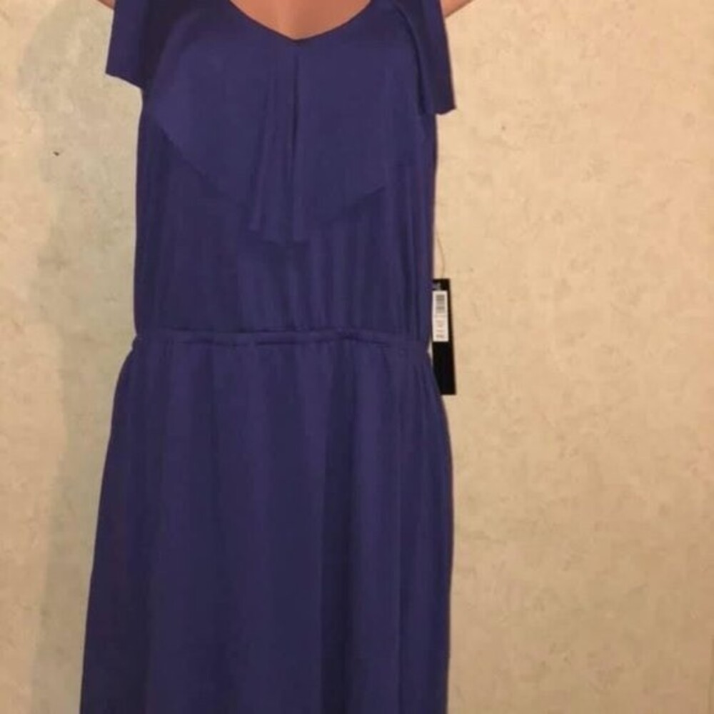 Nicole Miller Women Purple Casual Dress 2XL - Picture 5 of 9